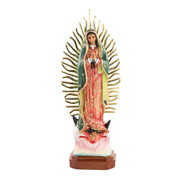 Figura Virgen de Guadalupe en resina de alta calidad