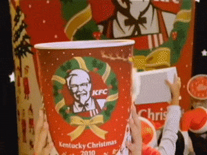 Publicidad japonesa de navidad en el KFC
