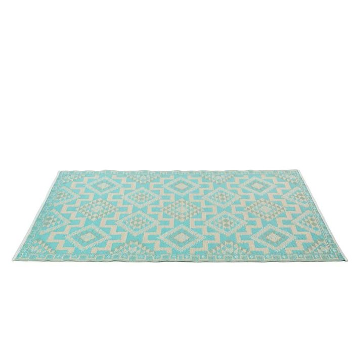 Woven polypropylene plastic rugs from India