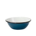 Resistant enamelled metal bowls