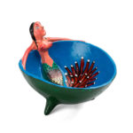 Mermaid coconut shell bowl