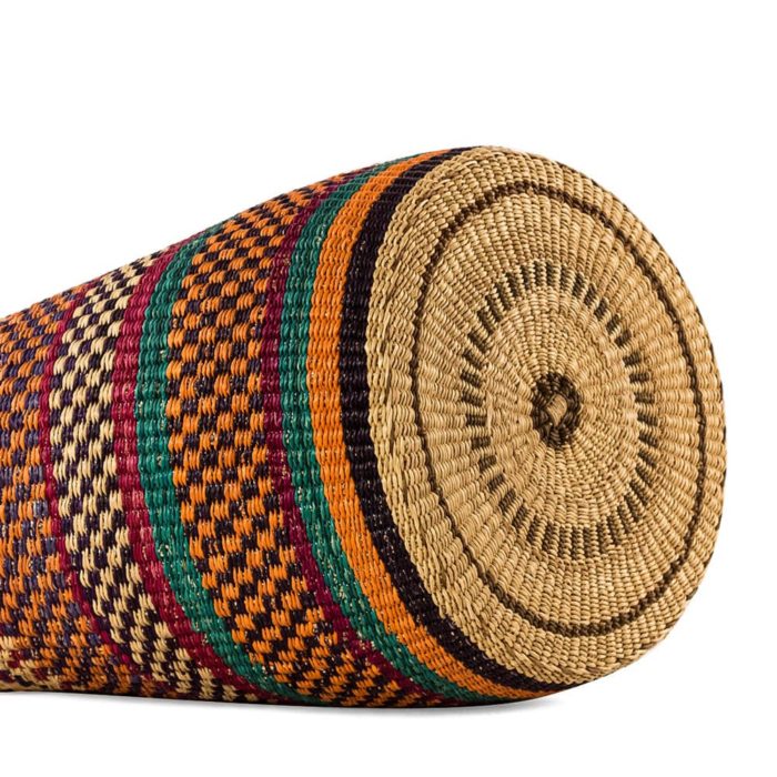 Colorful shopping basket from Ghana