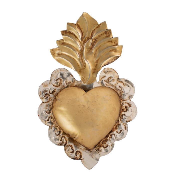 Golden ex-voto or milagrito from Mexico
