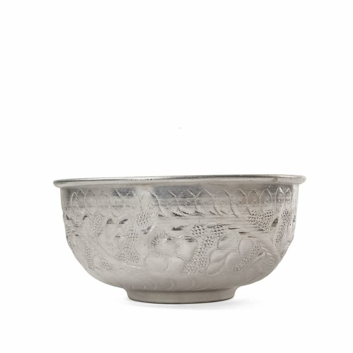 Indian bowl made with engraved aluminum