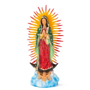Small decorative figurine of our Lady of Guadalupe from Mexico