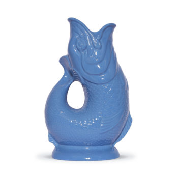 Blue decorative Gluggle jug