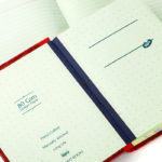 Hand stitched classic accounting notebook