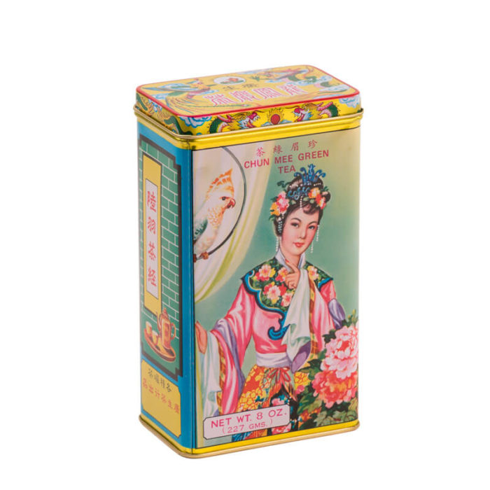 Retro and vintage tea can from China