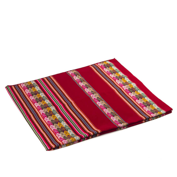 Ethnic blanket made of aguayo fabric from Peru