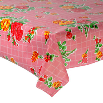 Rose garden oilcloth typical from Mexican cantinas