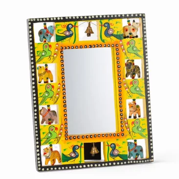 Ethnic mirror produced in Varanasi