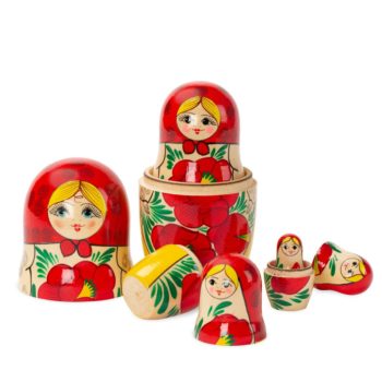 Beautiful and colorful matryoshkas from Russia