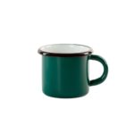 Dark green enamel mug from Ukraine