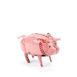 Wind up mechanical toy pig polly